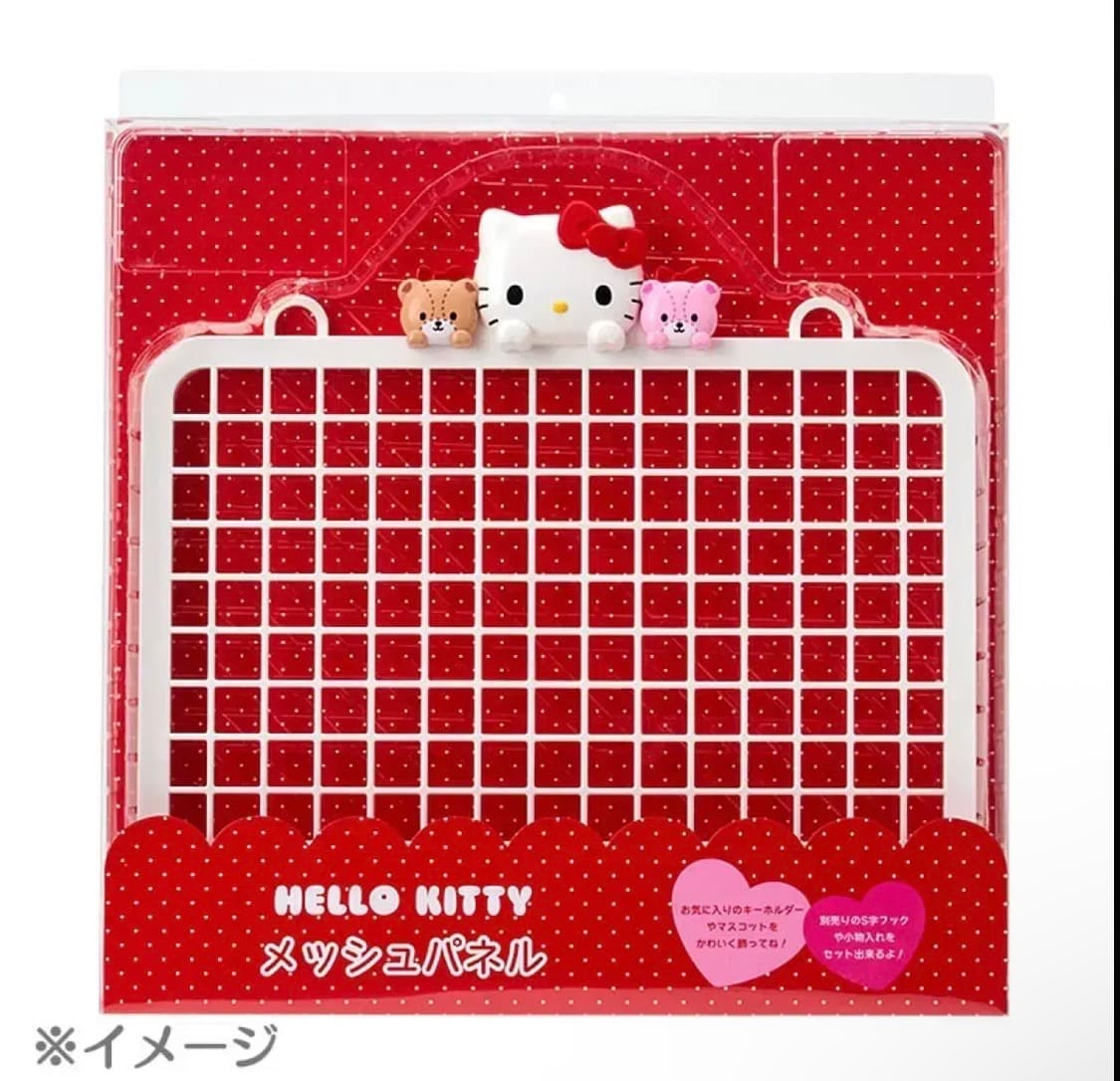 헬로키티 메쉬패널 네트망 & S자 고리(미개봉) 상품이미지1