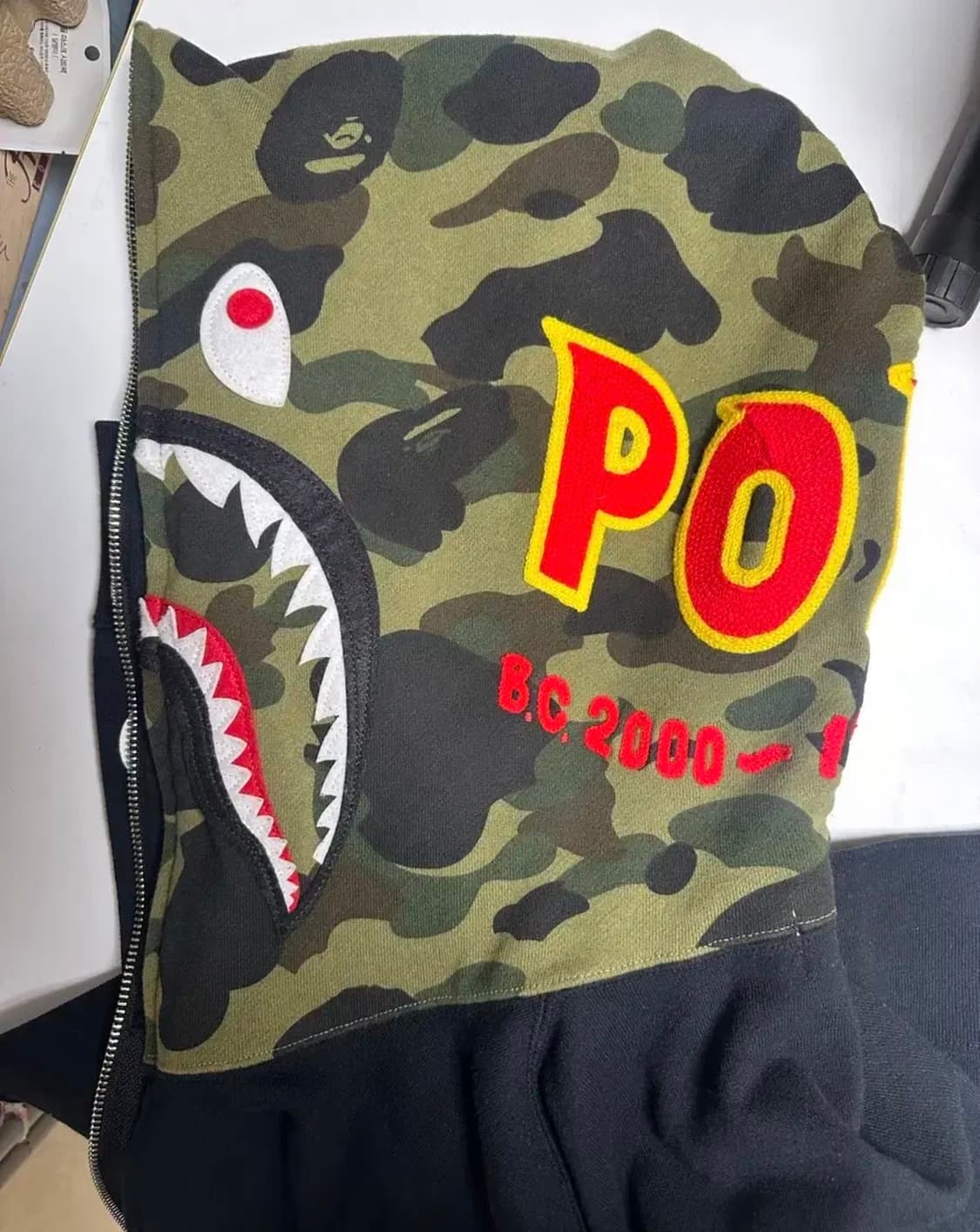 베이프 샤크후드 헤드 녹계 L 상품이미지1