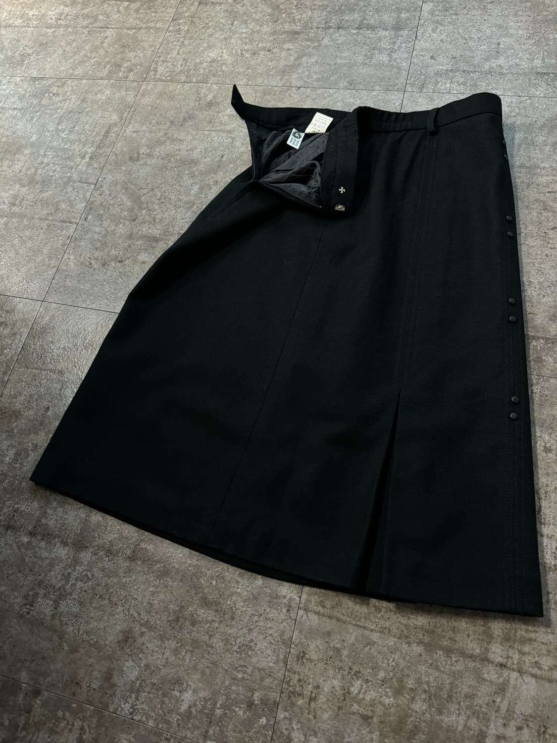 리본 타이 넥 탑 울 스커트 2pcs SET 상품이미지8