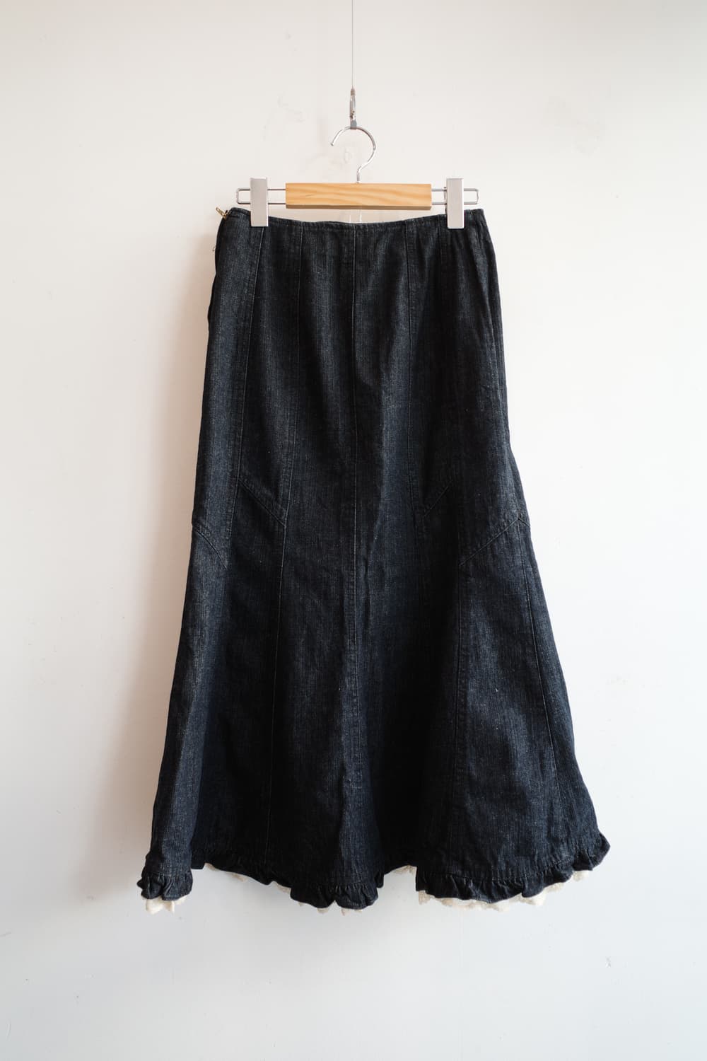 Japan brand 레이스 데님 롱 스커트 (24인치) 상품이미지7
