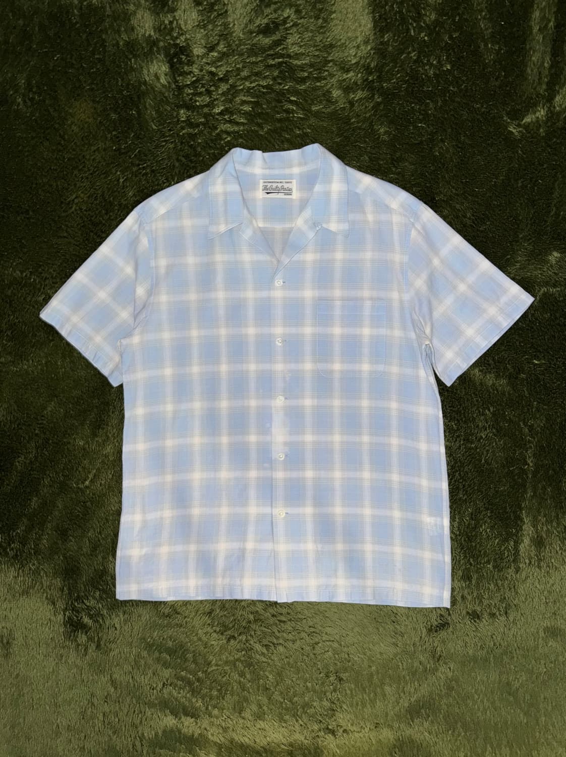 [XL] Wacko Maria 와코마리아 플레이드 체크 오픈카라 셔츠 상품이미지1