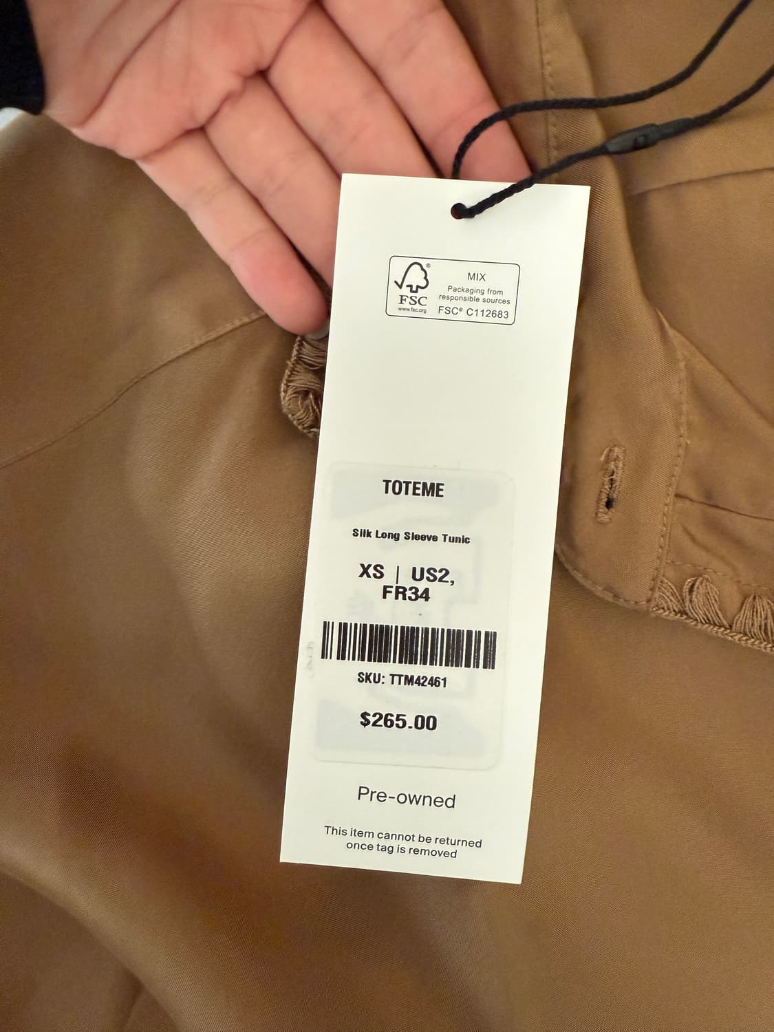 toteme 실크100 셔츠 상품이미지3