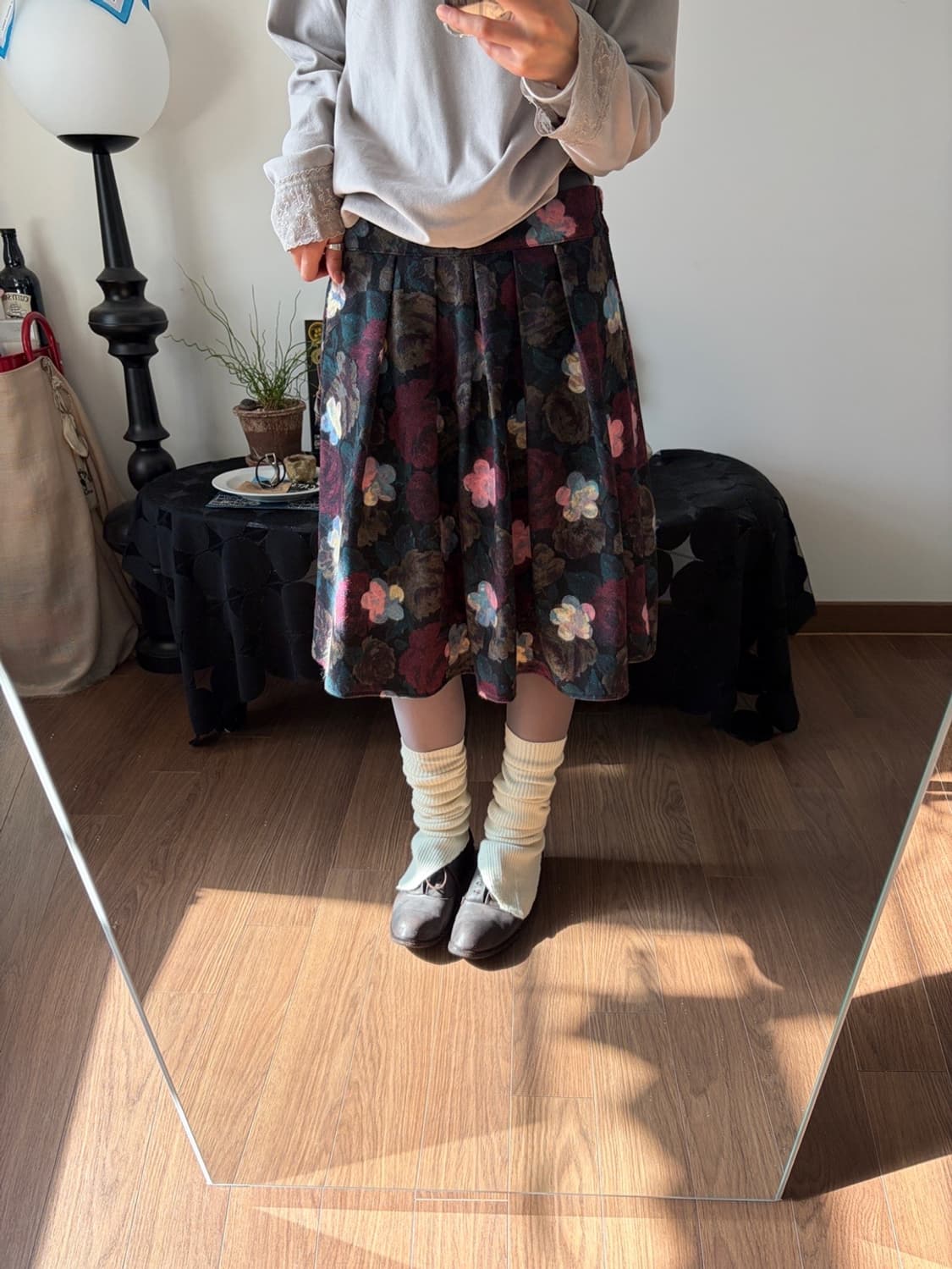 flower patterned skirt 상품이미지4