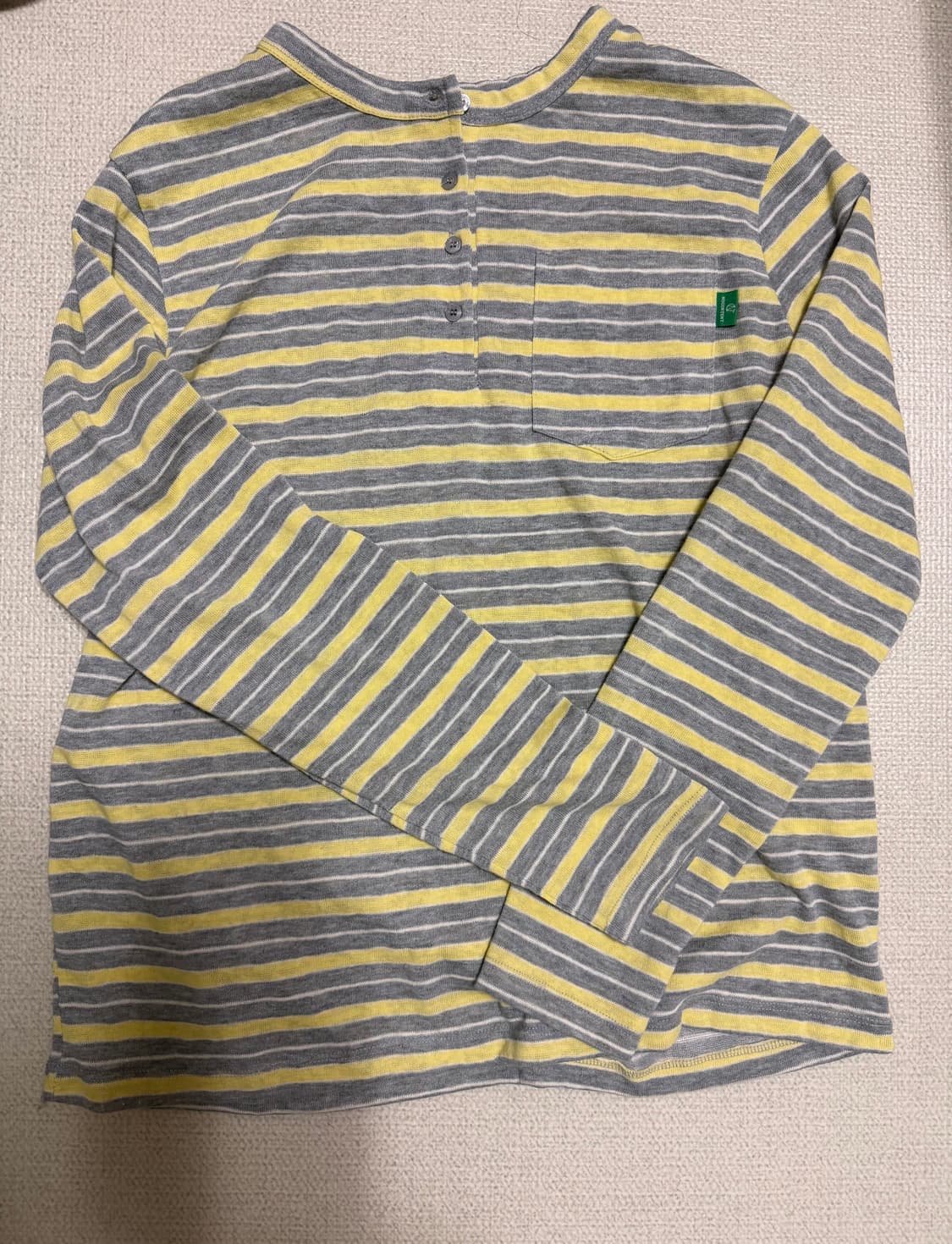 노컨텐츠 소프티 스트라이프 티_ 멜란지 그레이 상품이미지2