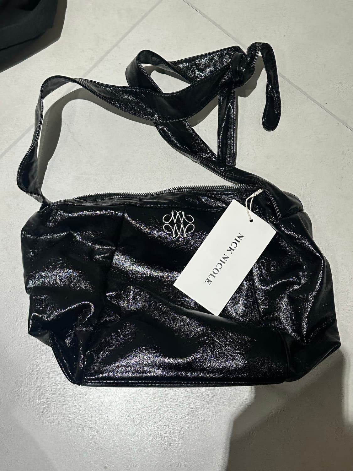 닉앤니콜 블랙 백 새상품 택O 상품이미지1