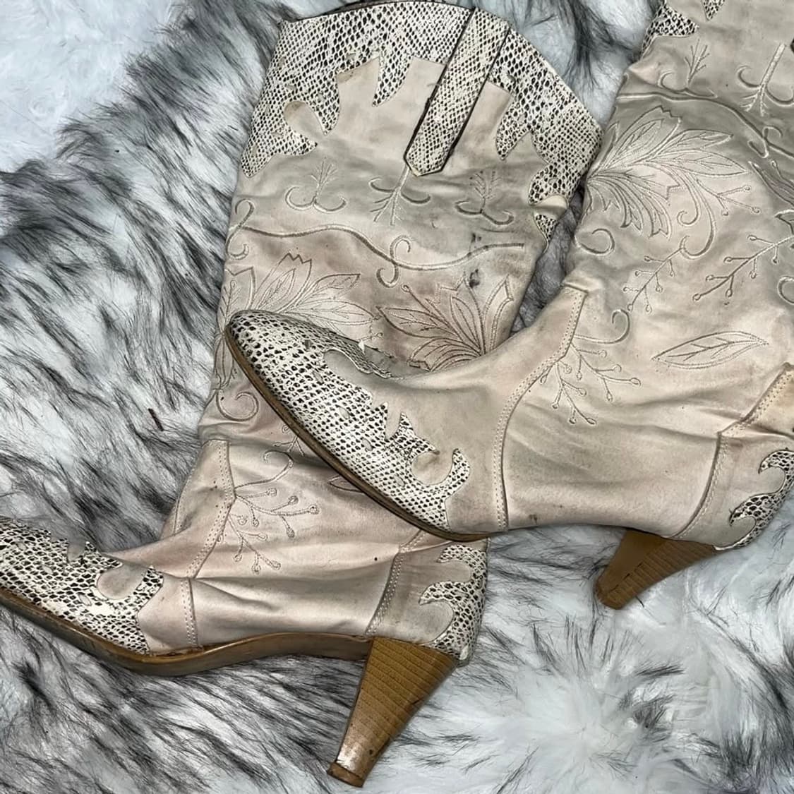 빈티지 웨스턴 부츠힐 상품이미지2