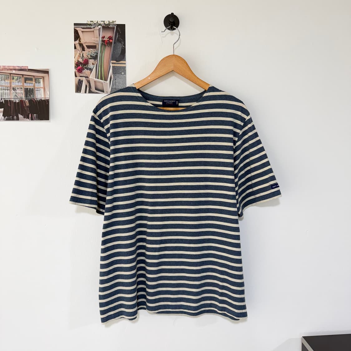 [L] 세인트제임스 보트넥 스트라이프 반팔티 상품이미지1