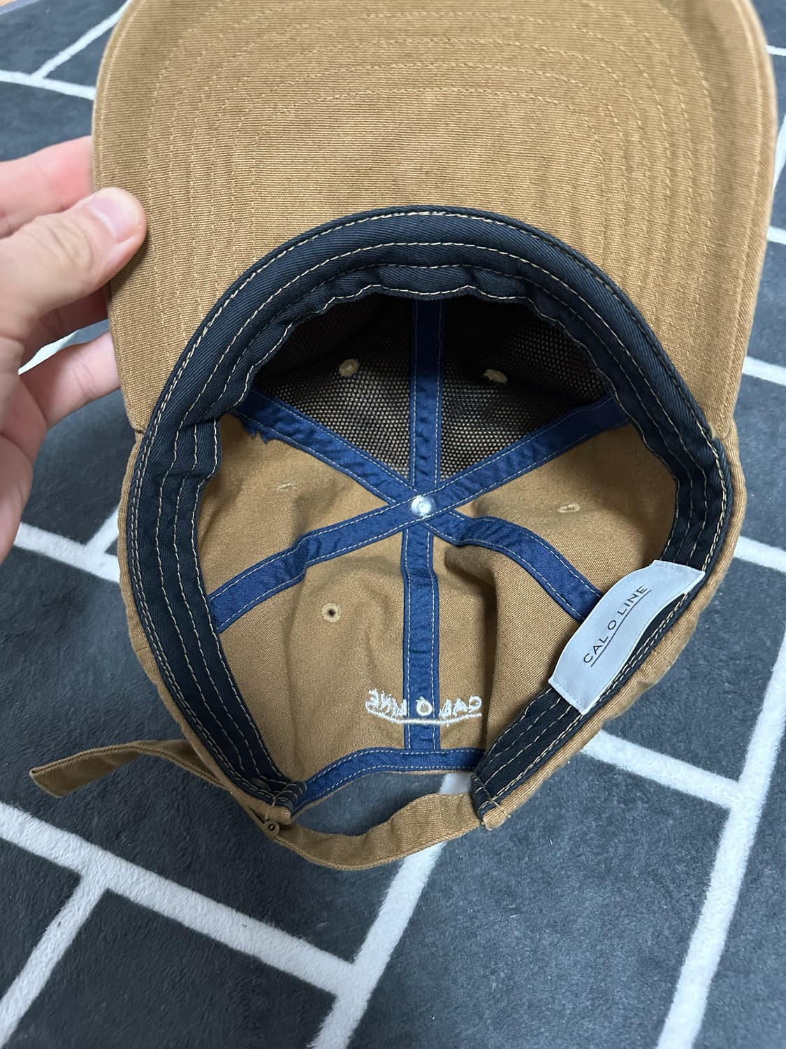 cal o line 칼오라인 볼캡 올리브 상품이미지2