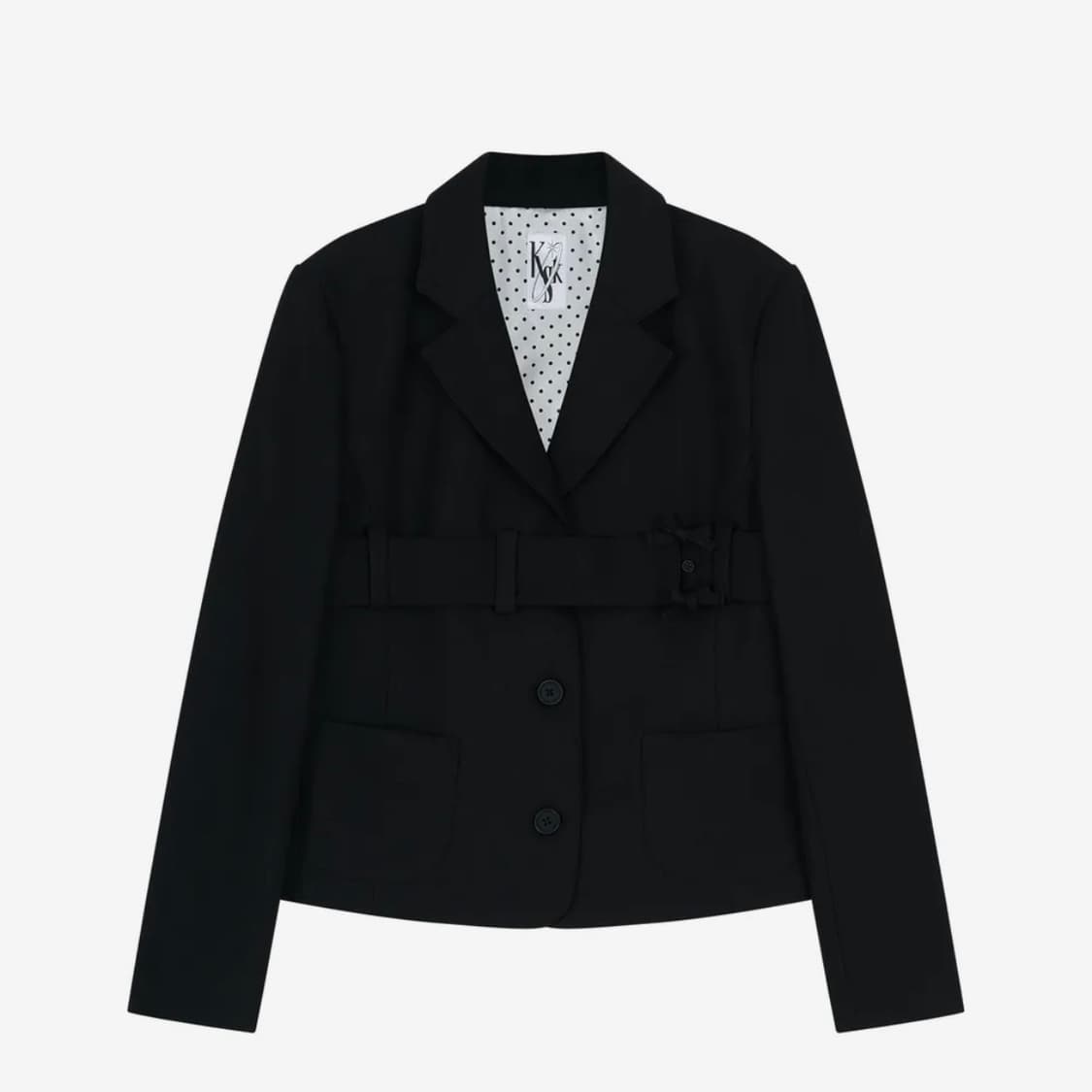 카시코 리본 벨트 프레피 자켓 상품이미지3