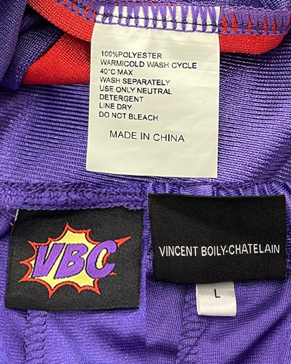 빈센트 보일리-샤틀랭 배기 볼 쇼츠 퍼플 & 레드 상품이미지9