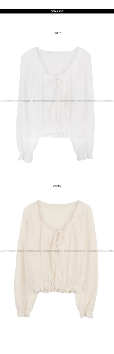 화이트 블라우스 상품이미지2