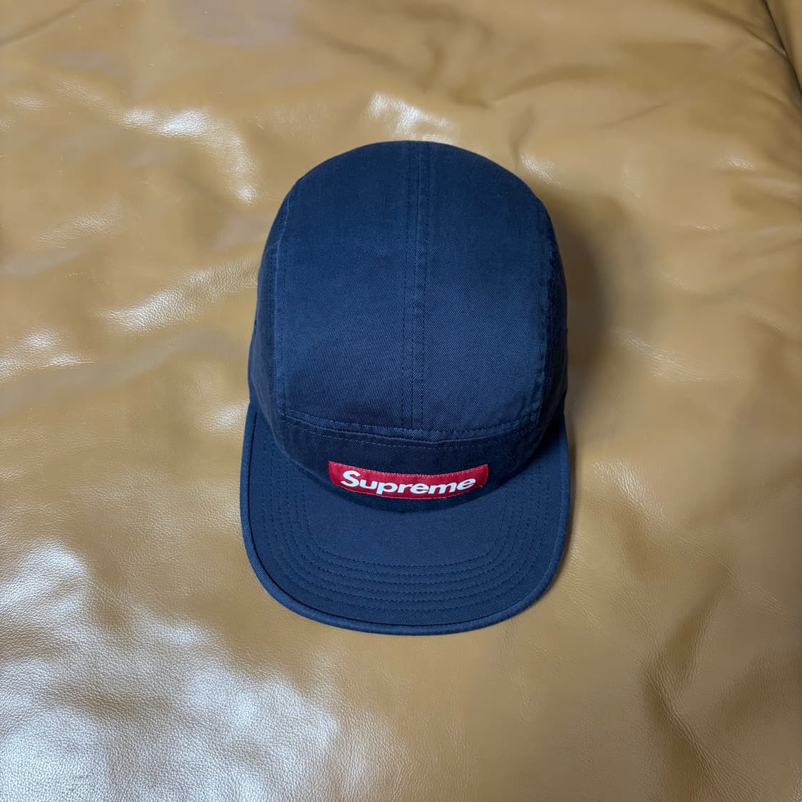 Supreme 슈프림 네이비 레드 박스로고 캠프캡 모자 (Navy) 상품이미지5
