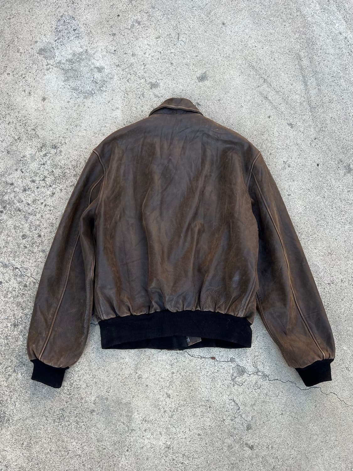 90’s us wings a-2 레더자켓 상품이미지3