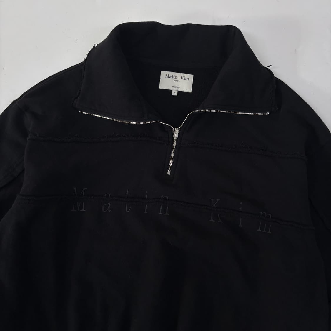 마뗑킴 반집업 맨투맨 상품이미지5