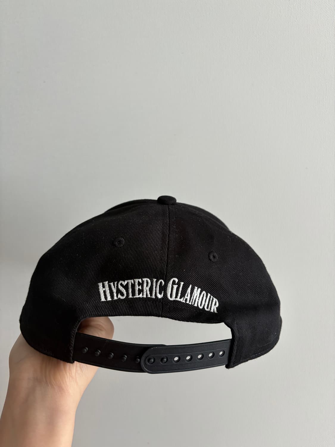히스테릭 글래머 HYS 위스키 자수 캡 블랙 상품이미지2
