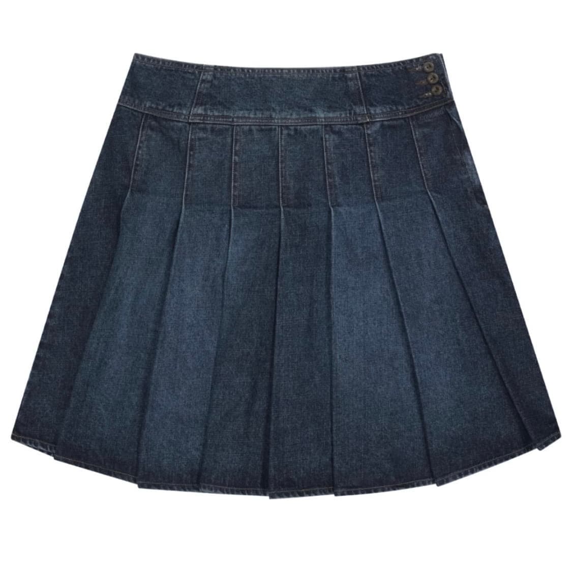 코이세이오 DEEP DENIM PLEATS SKIRT 데님 플리츠 스커트 상품이미지1
