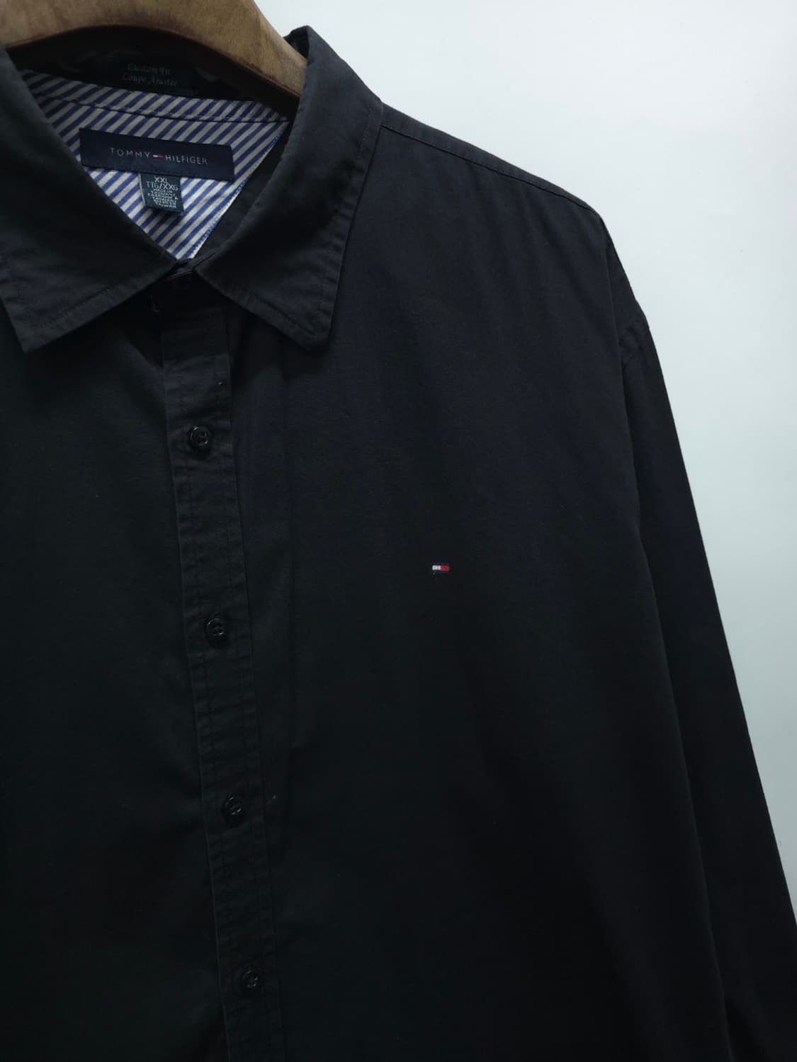 (빅사이즈) 타미힐피거 코튼 블랙 셔츠 (110~115) 상품이미지5