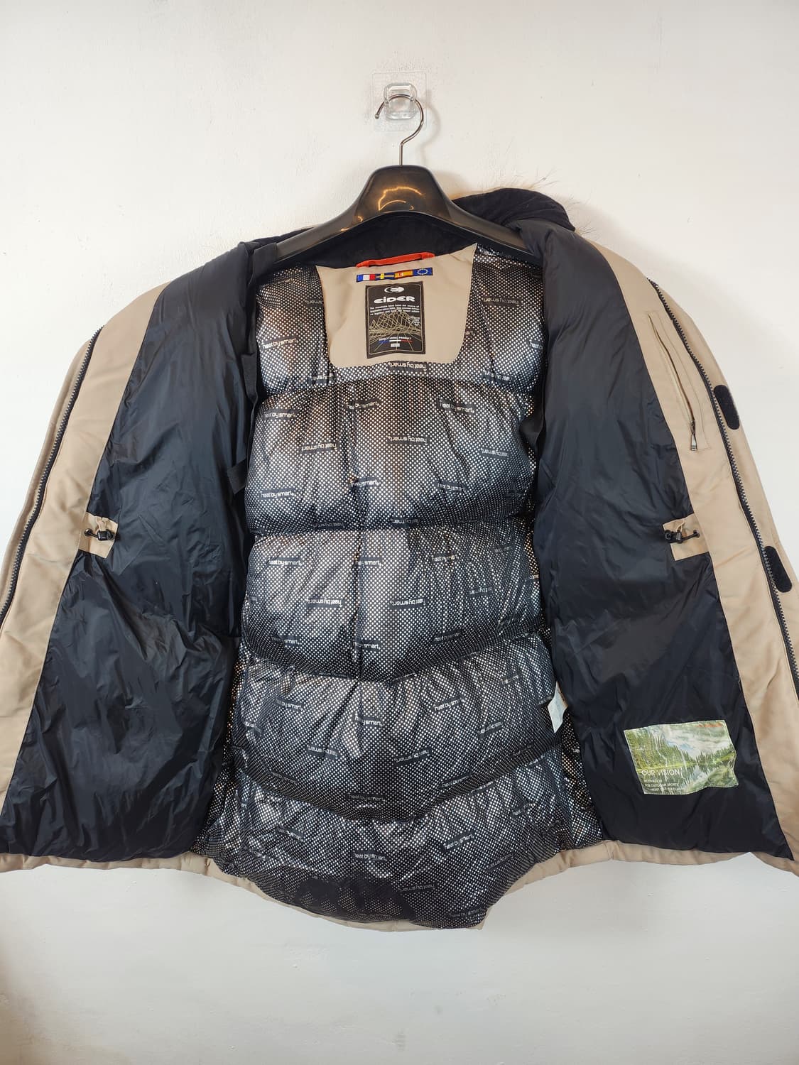 아이더 발열 다운패딩 베이지 100 L 상품이미지6