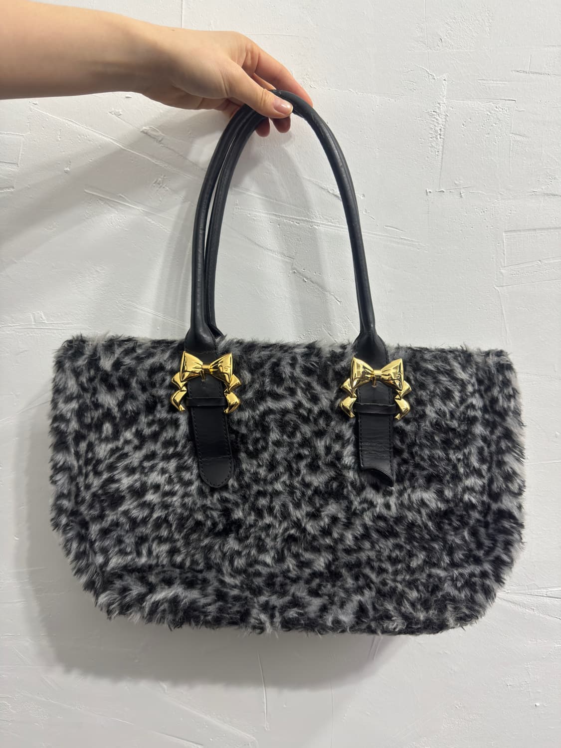 samantha vega leopard tote fur shoulderb 상품이미지1