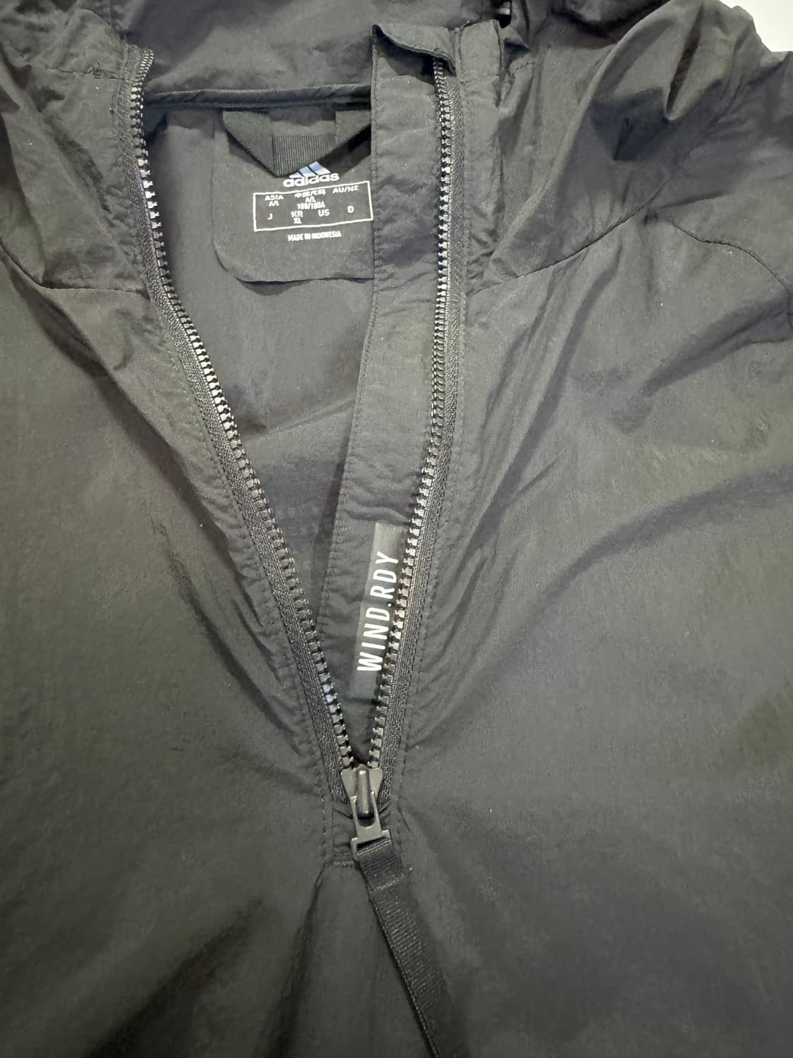 아디다스 나일론 반집업 후드(XL 사이즈) 상품이미지3