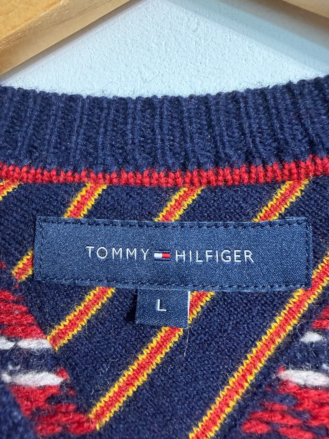 Tommy 타미 울 페어아일 니트 L 상품이미지6
