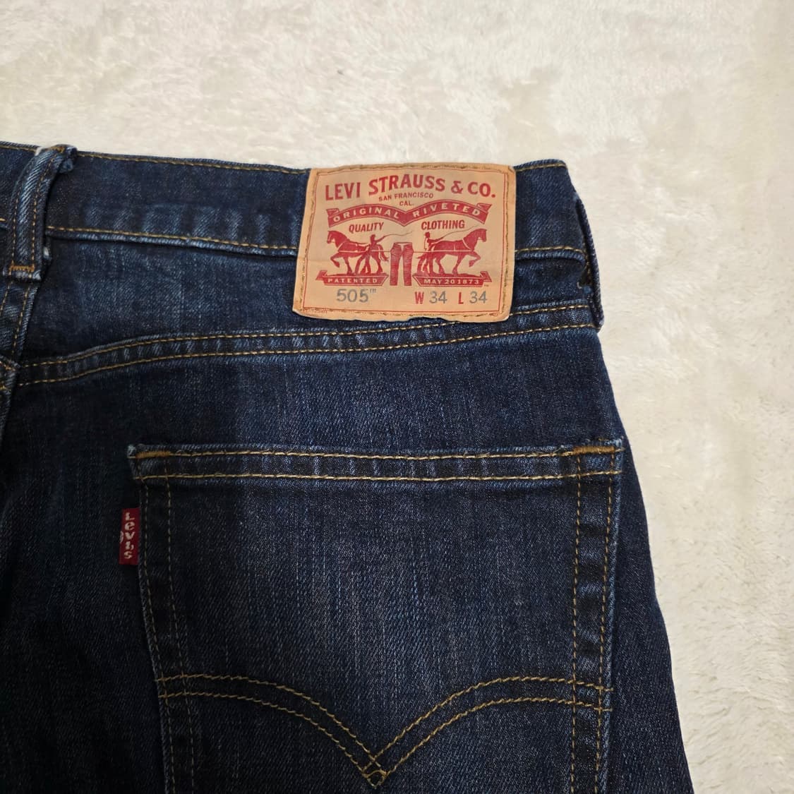(34)리바이스 505 레귤러 스트레이트 데님 팬츠  상품이미지4
