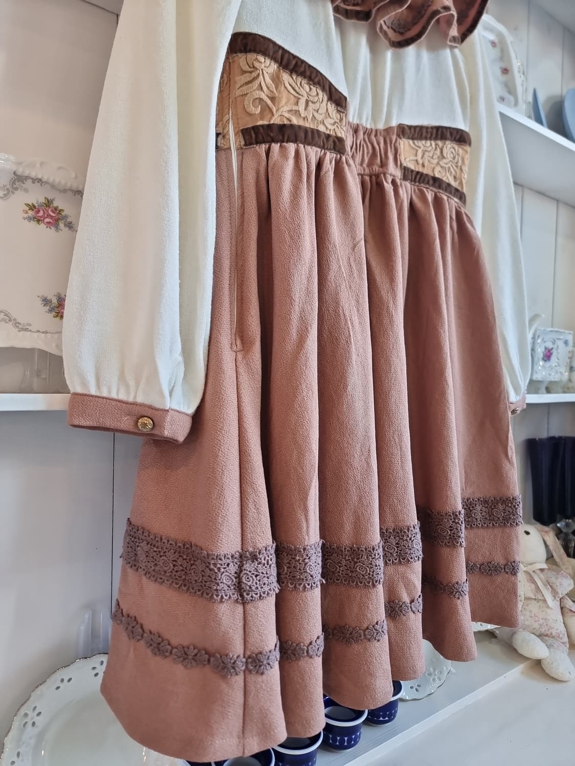 LIZ LISA 배색 오프숄더 원피스 상품이미지6