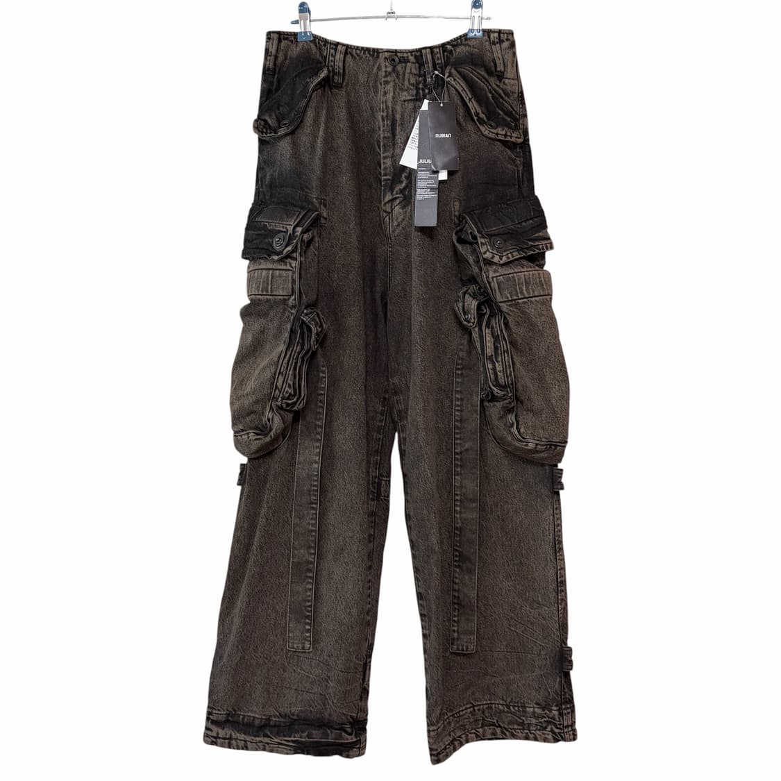 [새상품/1] 율리우스 25SS 12oz 데님 와이드 가스마스크 카고팬츠 상품이미지1