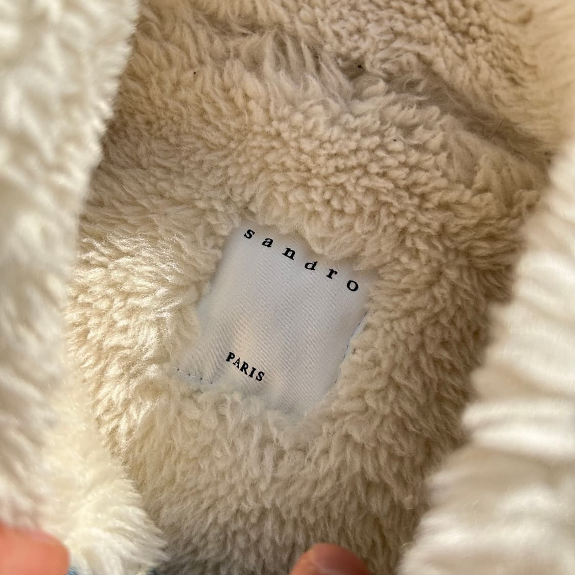 Sandro 데님 시어링 자켓 상품이미지4