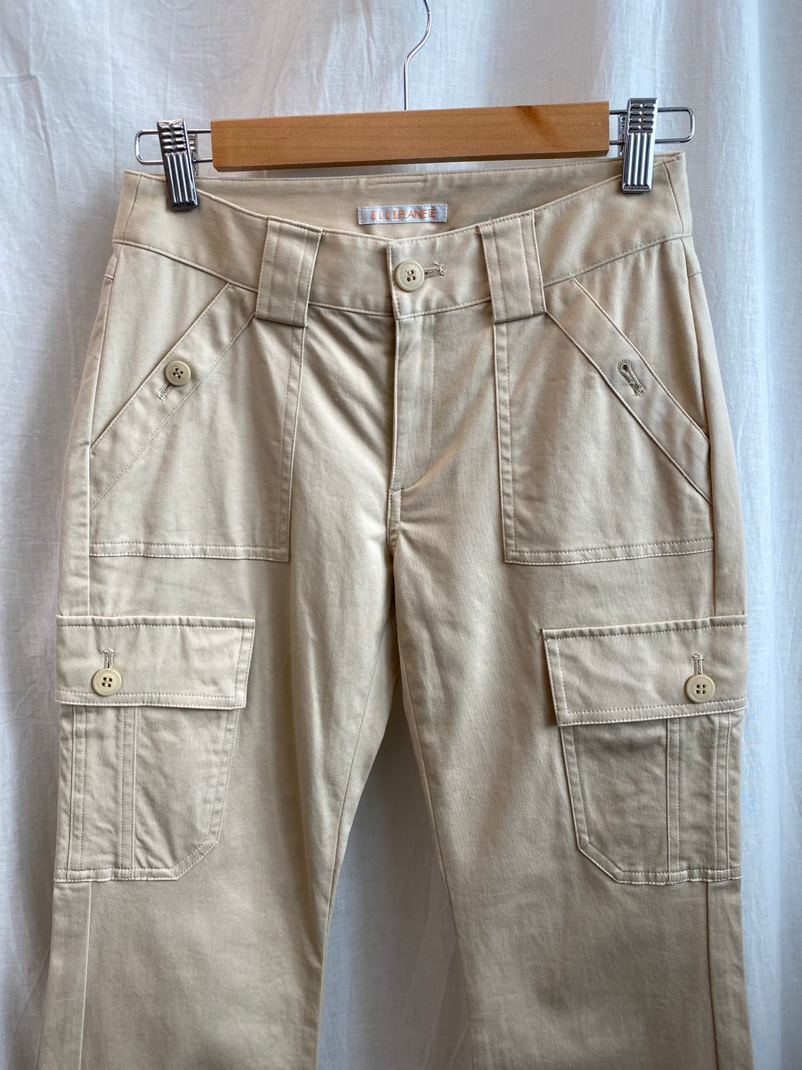 ELLE 베이지 카고 스트레이트 팬츠(24) 상품이미지3