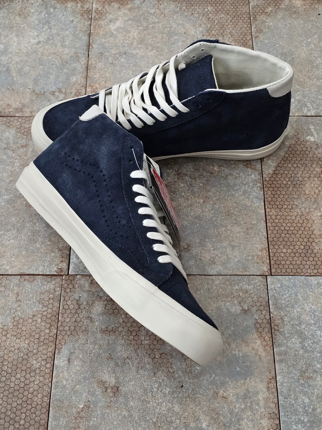 (255)반스 코트 미드 디럭스 네이비  상품이미지4