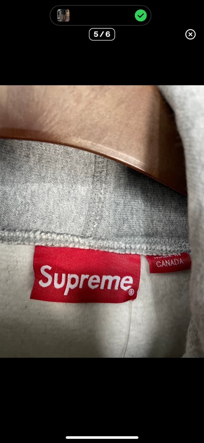 슈프림 반다나 박스로고 헤더 그레이 후드티 A3232 상품이미지5