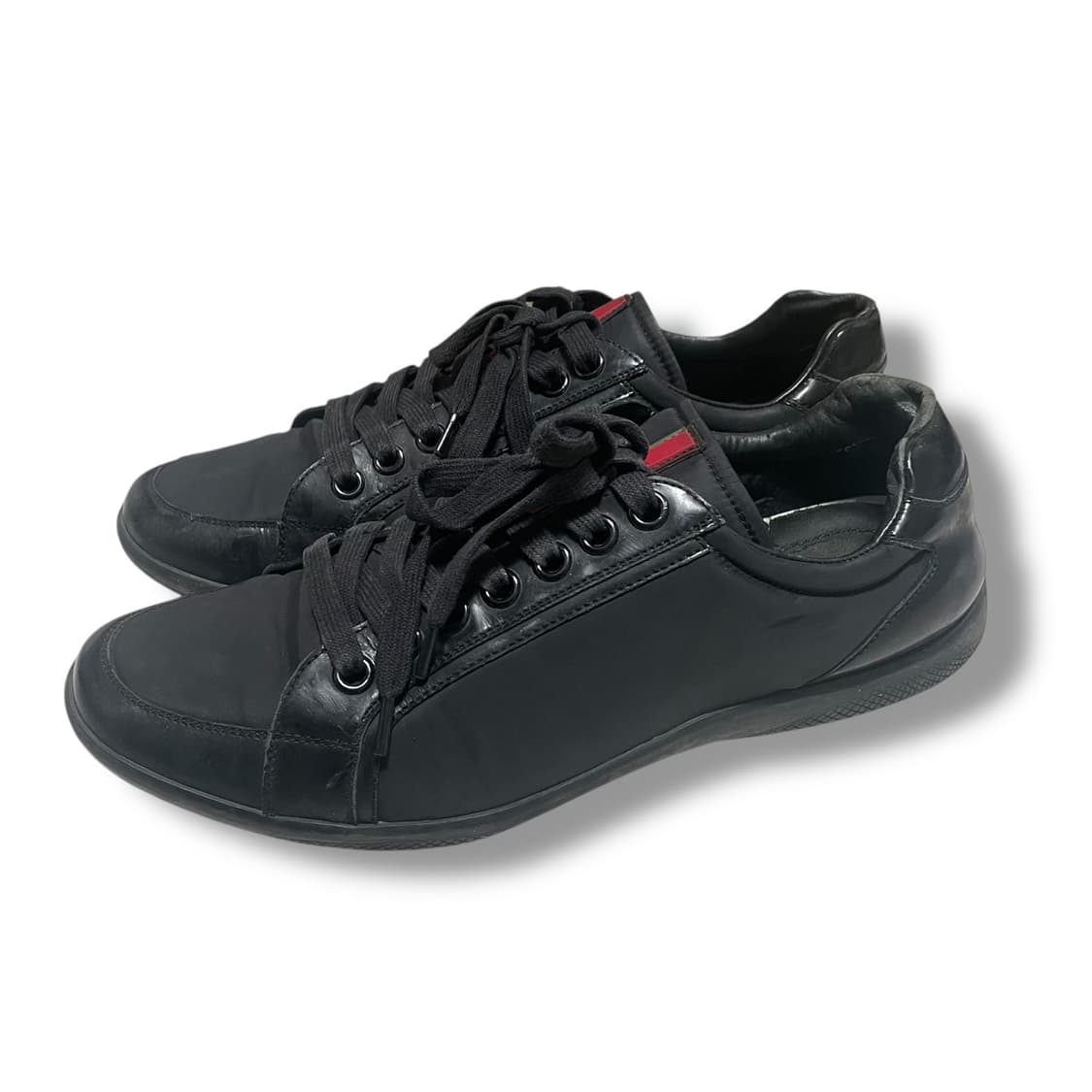 270~275) 프라다 스포츠 레더 나일론 스니커즈 블랙 상품이미지1