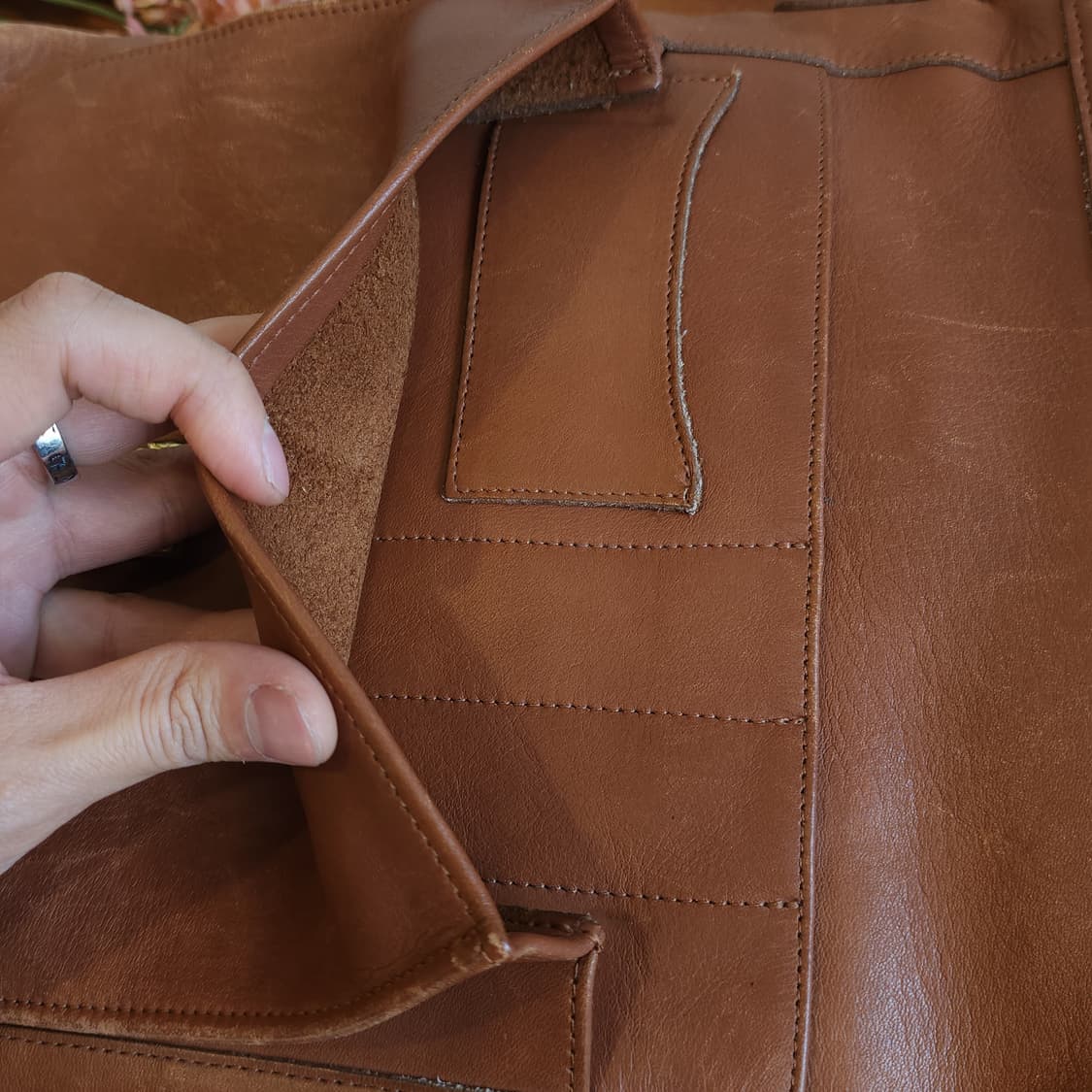 90년대 올드 코치 빈티지 글로브 탠디 레더 카우하이드 크로스백 상품이미지8