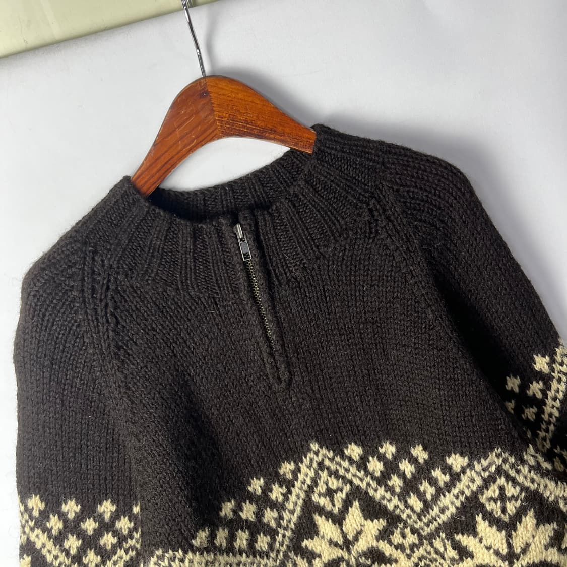 [J.Crew] 제이크루 반집업 노르딕 울 니트 상품이미지3