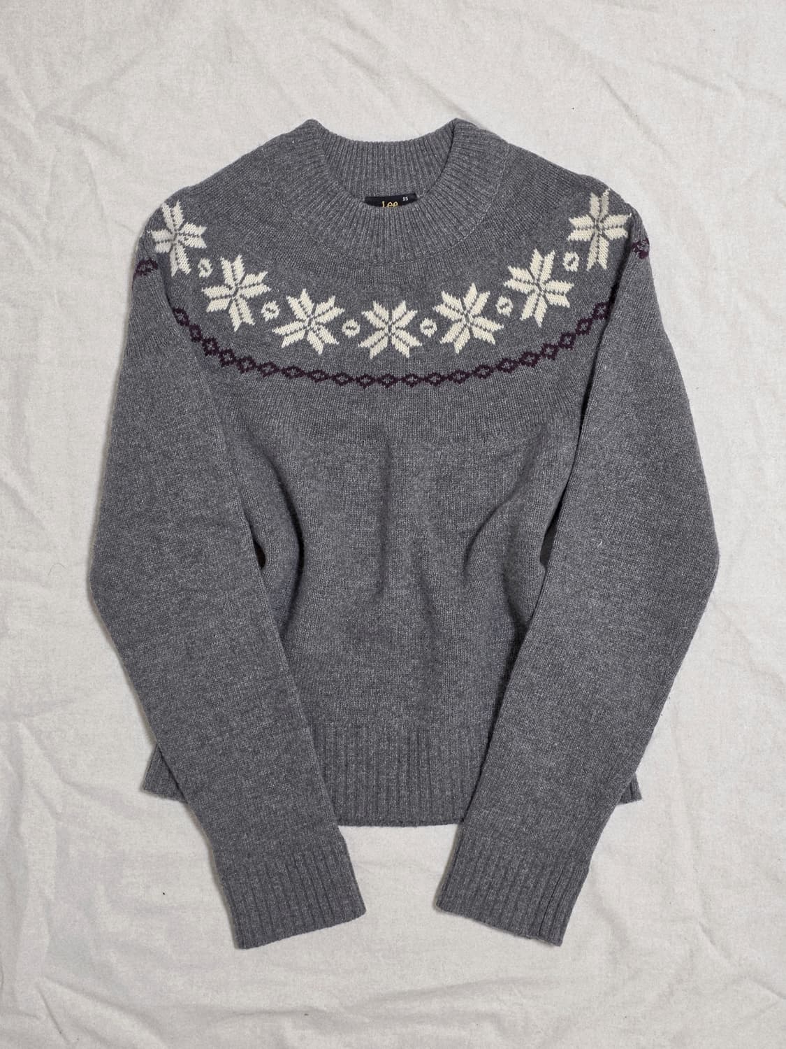 Lee 리 노르딕 눈꽃 니트 상품이미지1