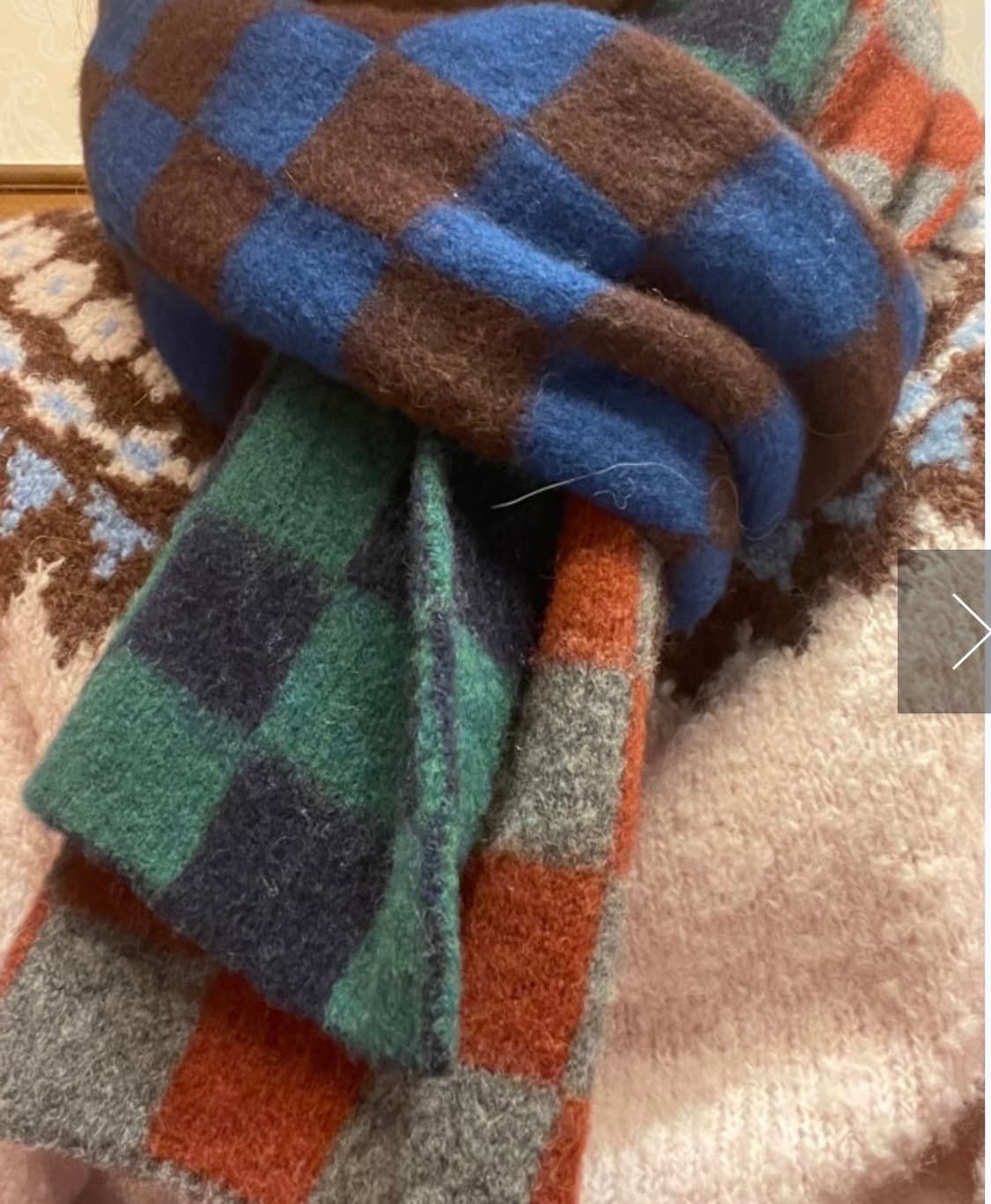 하울린 체커보드 목도리 상품이미지2