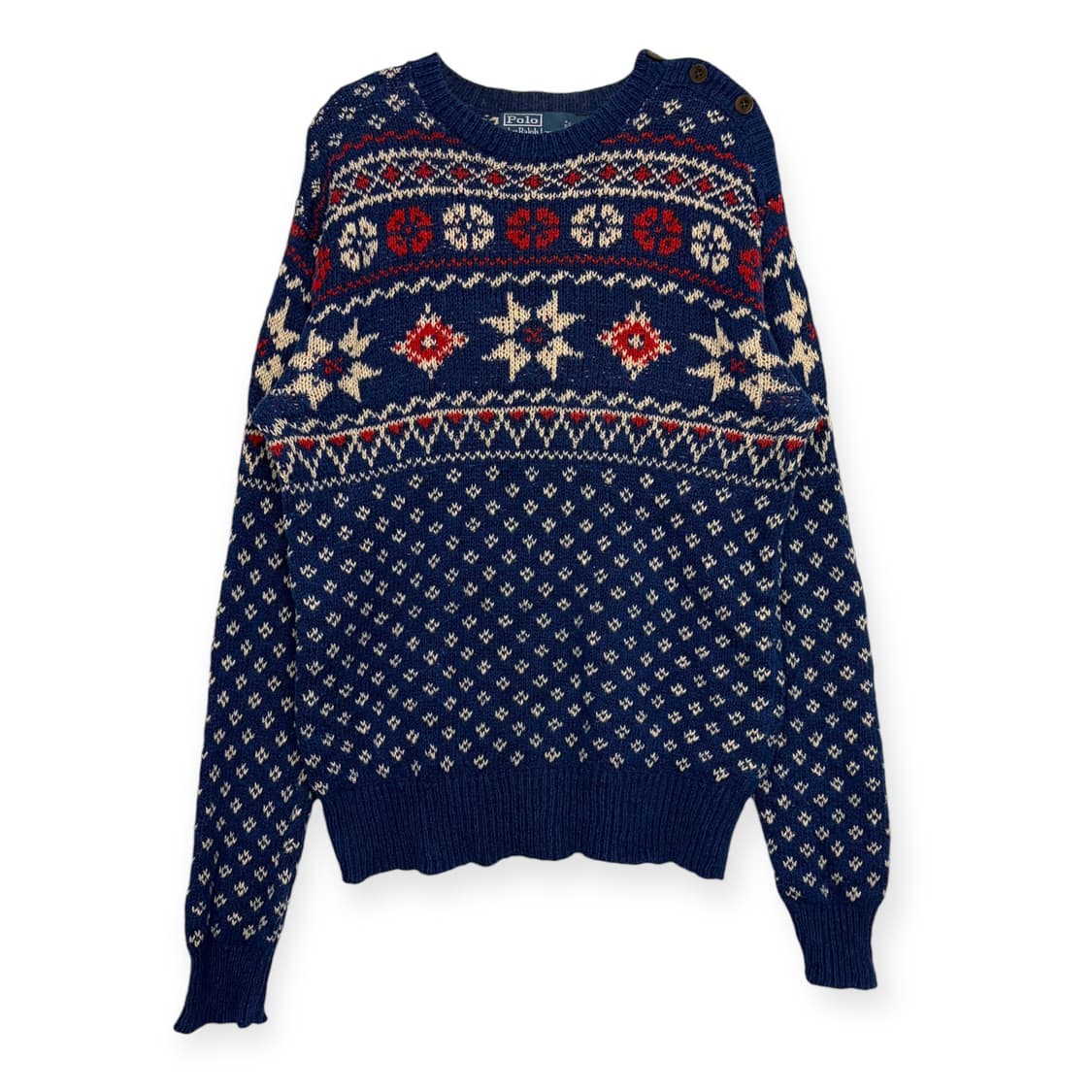 폴로 랄프로렌 노르딕 패턴 니트 티셔츠 상품이미지1