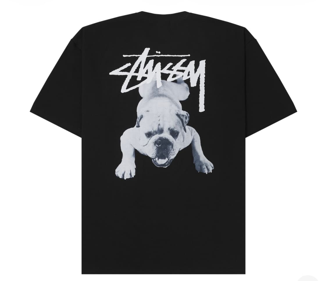 스투시 스탁 도그 티셔츠 블랙 S 상품이미지1