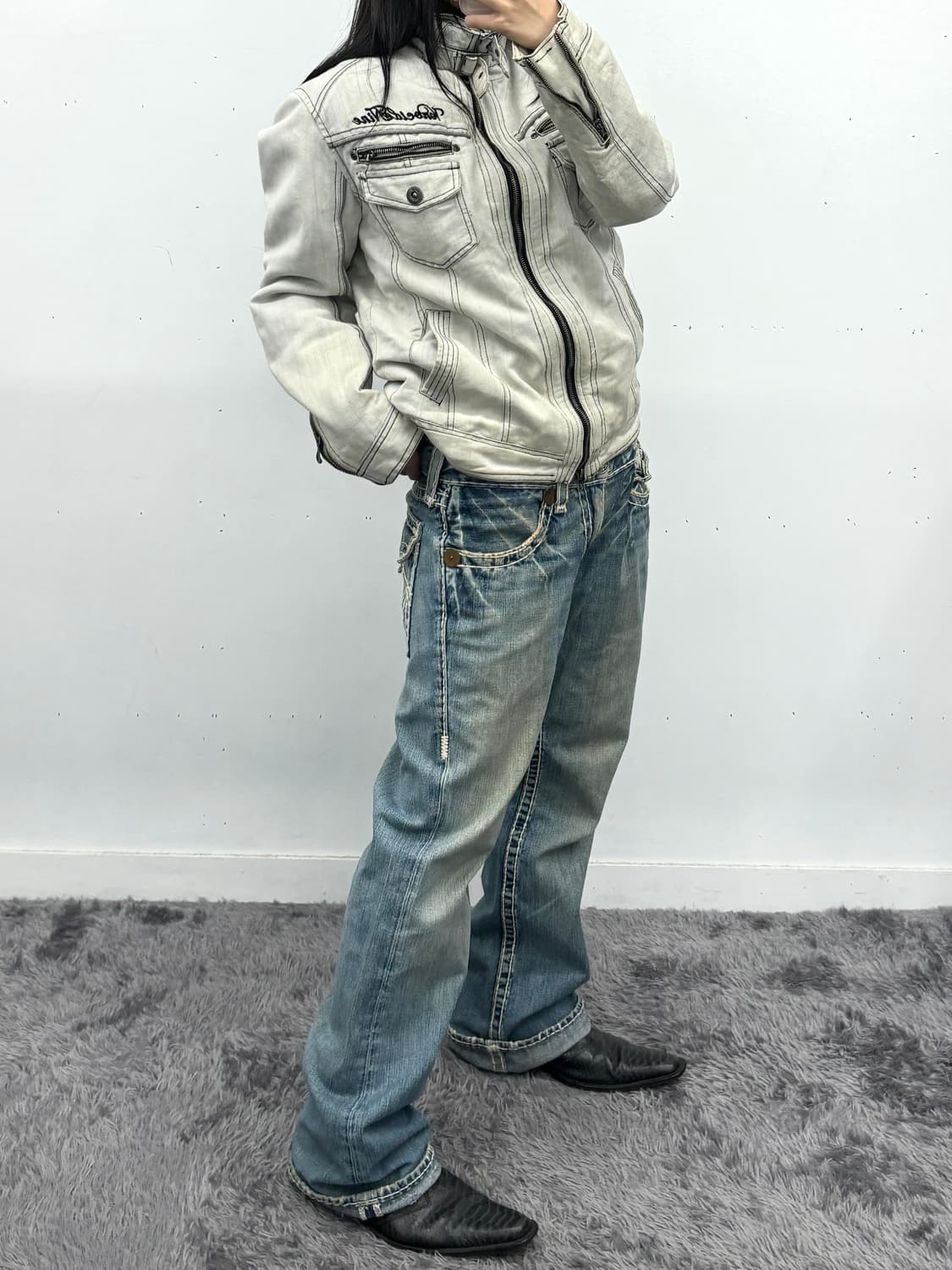 인더애틱 라이더 디테일 자켓 상품이미지5