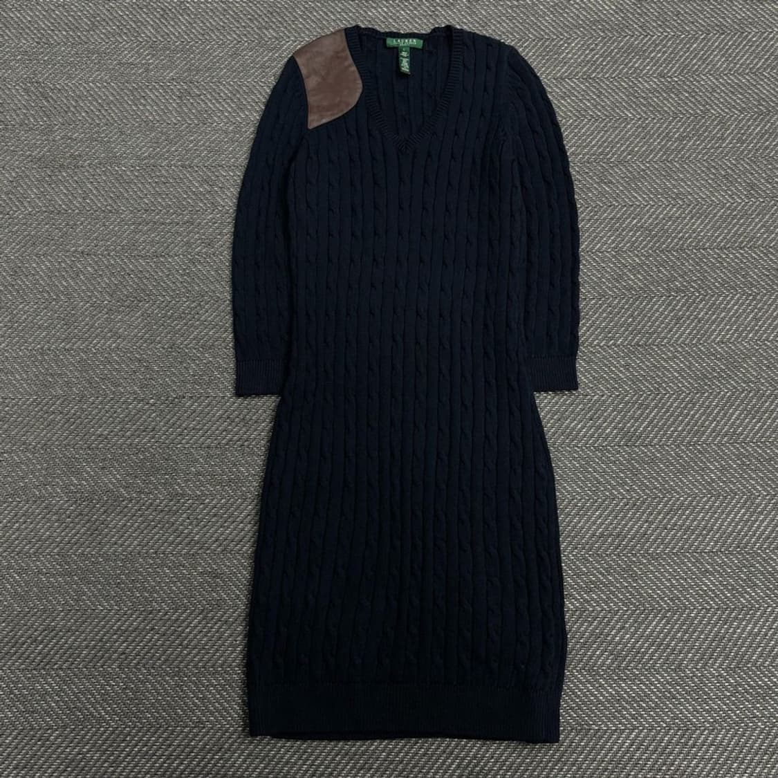 폴로 랄프로렌 레더패치 니트 원피스 V0538 상품이미지1