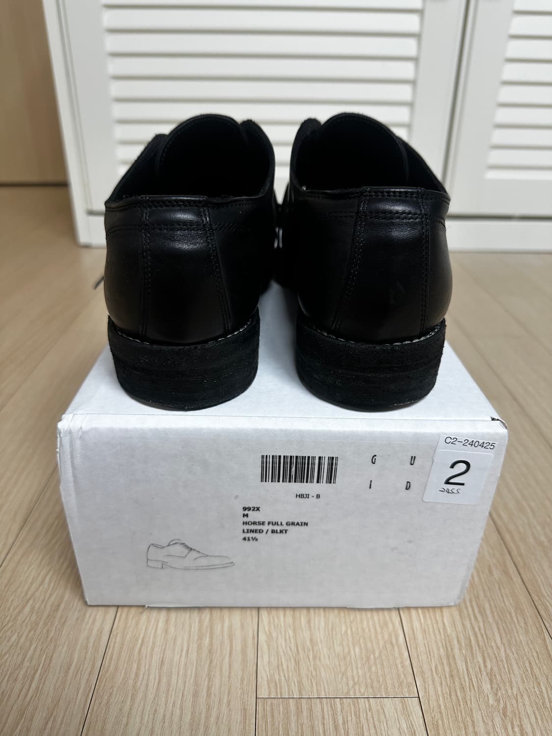 구이디 992X 더비 블랙 41.5 사이즈 상품이미지5