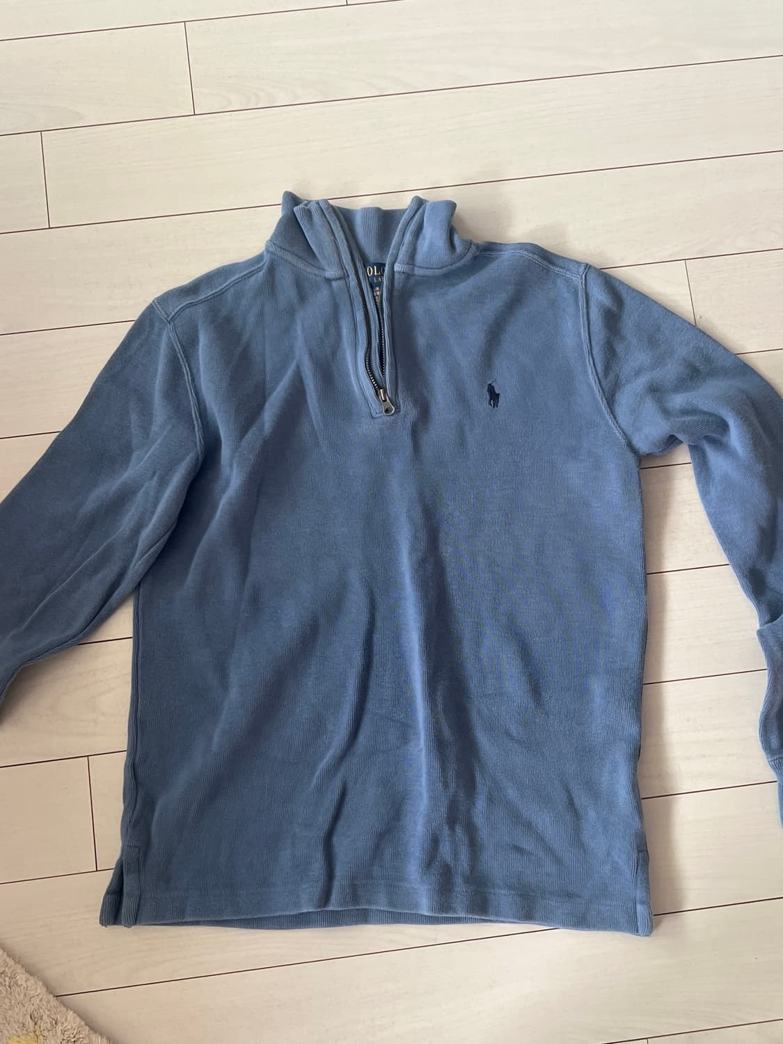 폴로 랄프로렌 블루 여성 하프집업 긴팔티 상품이미지1