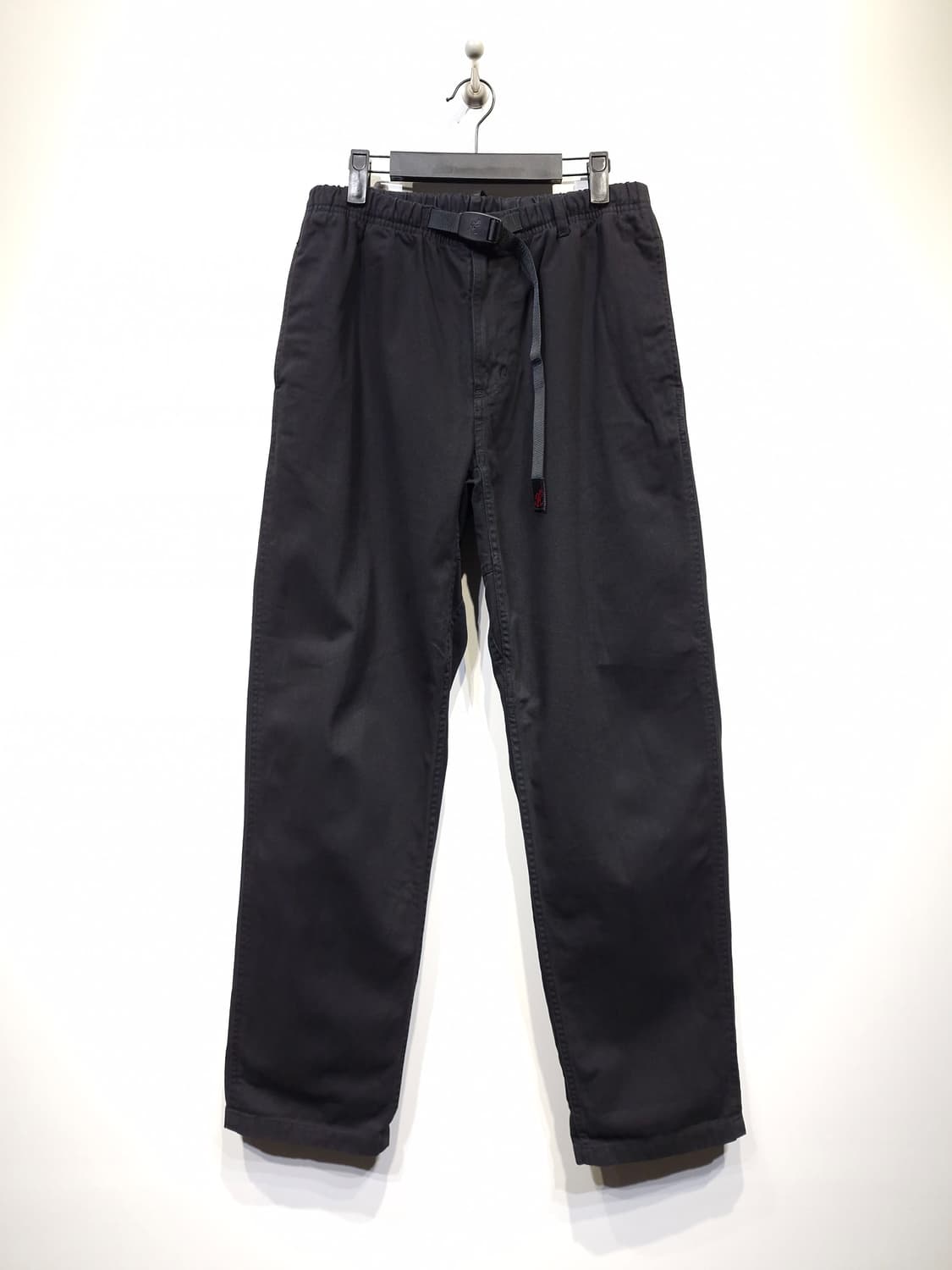 그라미치 GRAMiCCi 벨티드 코튼 팬츠 블랙_L 상품이미지1