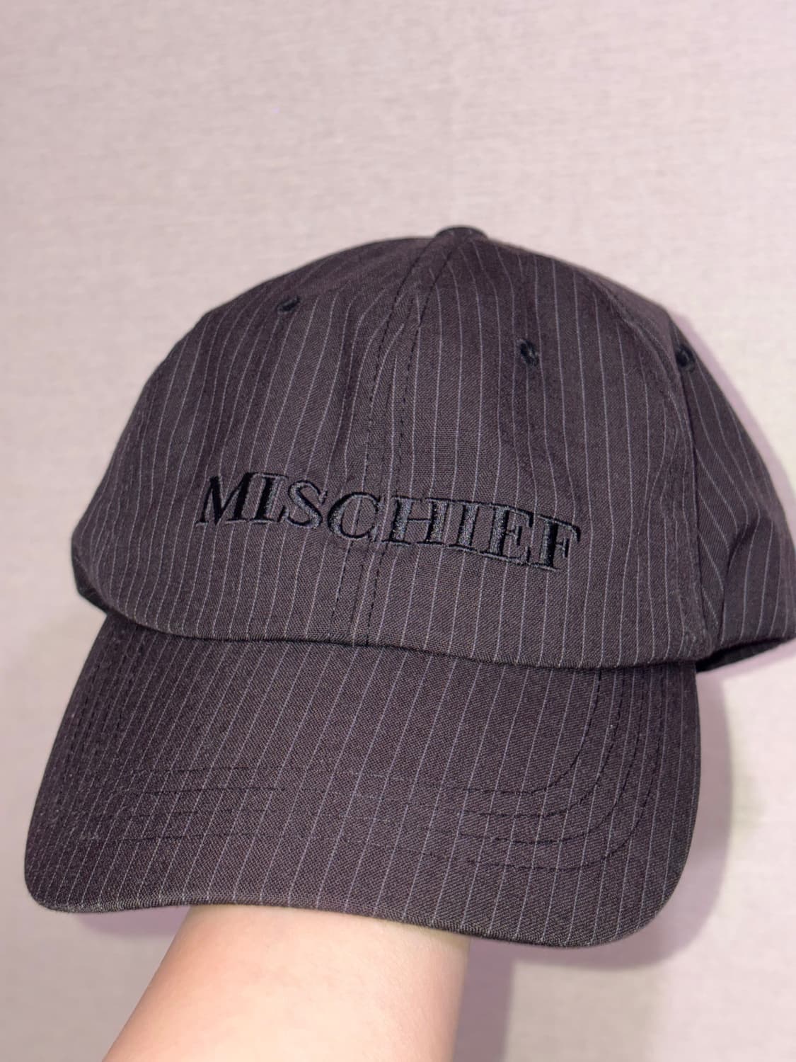 Ball Cap (Stripe Charcoal) 상품이미지1