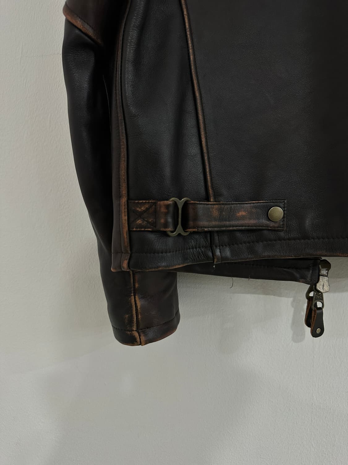 빈티지 플레임 레더 자켓 상품이미지8