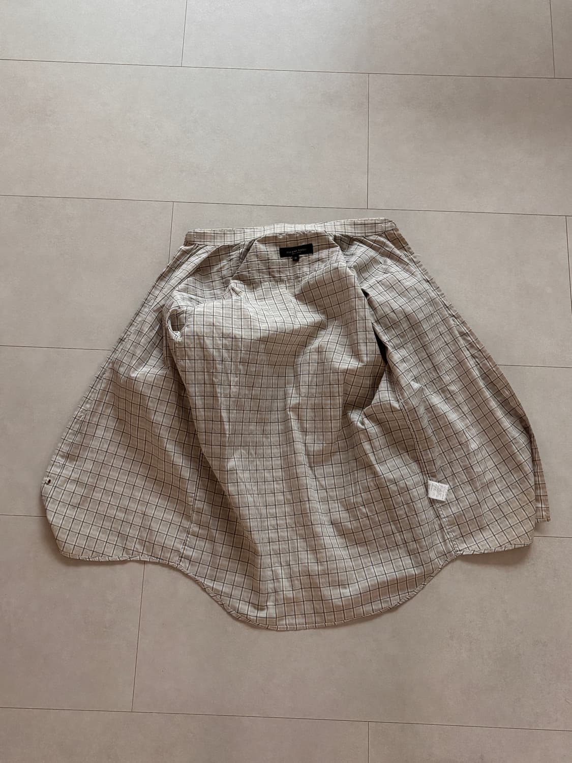 90s 빈티지 이탈리안 무드 체크셔츠 상품이미지5