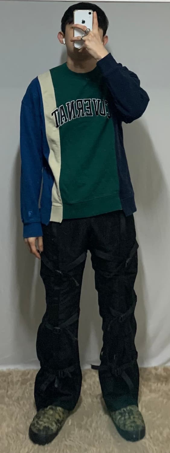 커버낫 컬러블럭 맨투맨 상품이미지5