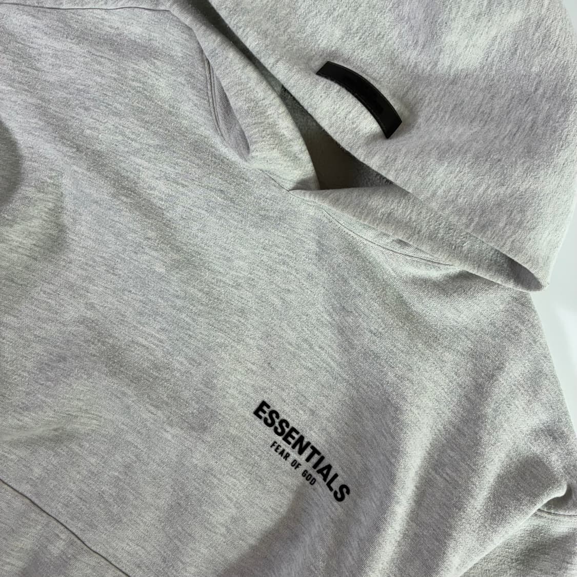 Essentials  에센셜스 피어오브갓즈 그레이 빅로고 후드티  상품이미지4