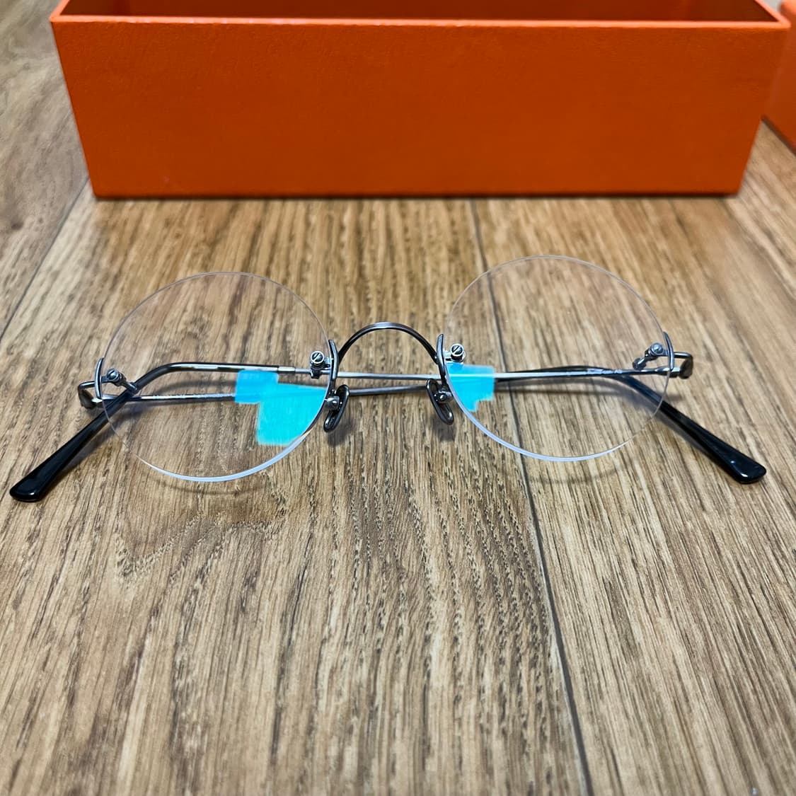 르노 클래식 룬드 안경테 실버 무테 스티브잡스 lunor 상품이미지9